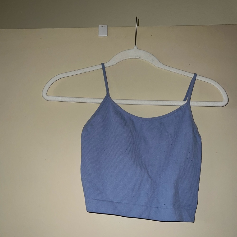 Wild Fable Blue Sleeveless Crop Camisole